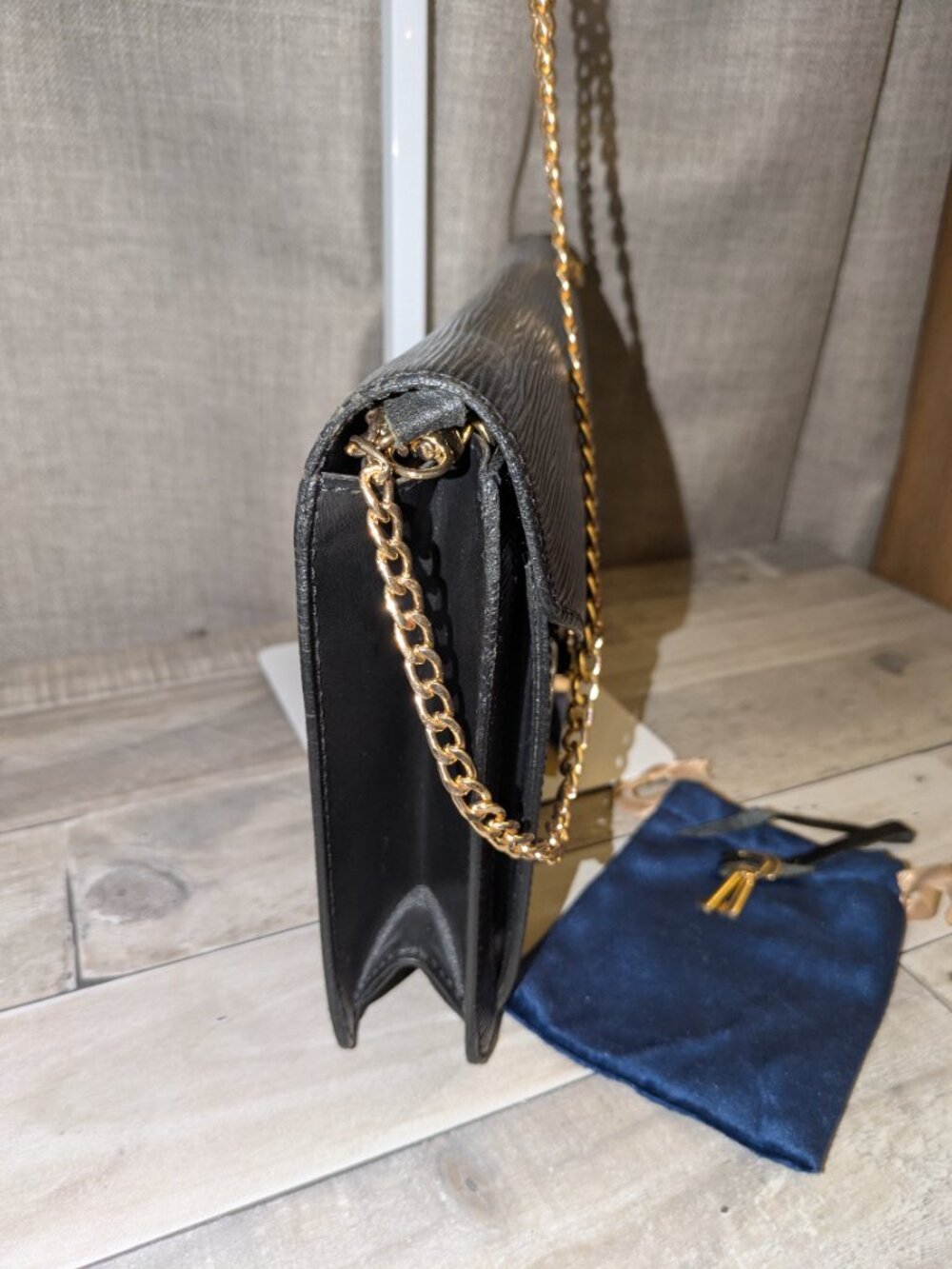 Authentic Louis Vuitton Epi Sellier Pochette Clutch Shoulder Bag Vintage - Picture 9 of 17